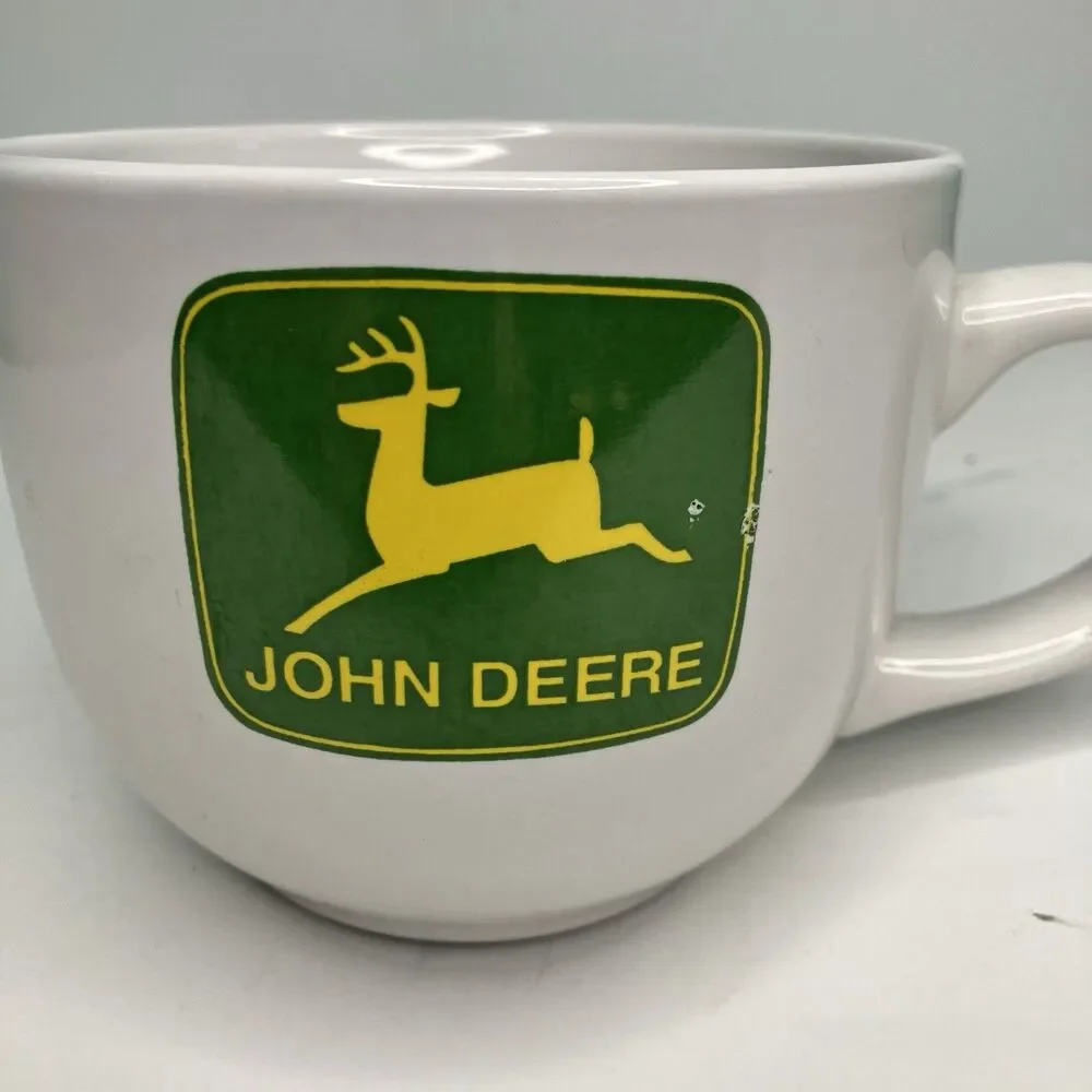John Deere Oversized Coffee Mug Soup Cup by Gibson 24 OZ John Deer Tractor